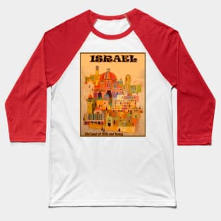 Israel Land of Milk and Honey Vintage Travel and Tourism Advertising  Poster Print Baseball T-Shirt